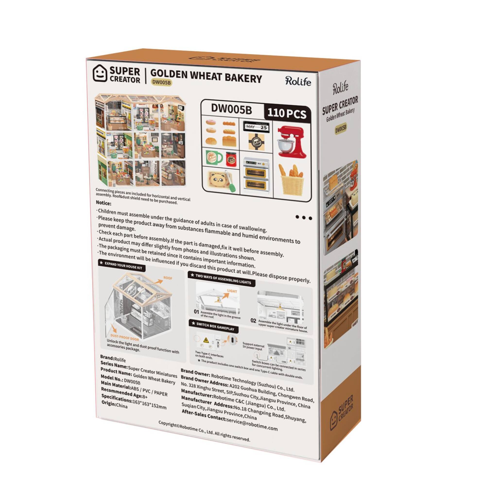 Rolife® Super Creator Golden Wheat Bakery